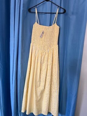 Abercrombie and Fitch yellow striped dress